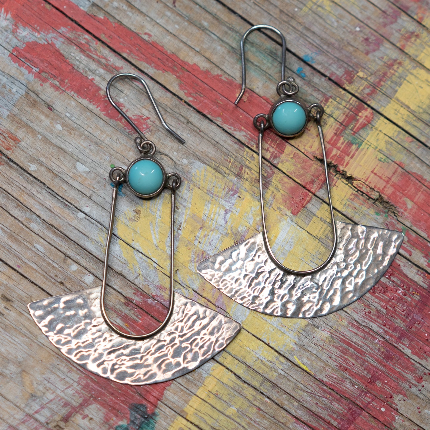 Turquoise and Silver Earrings